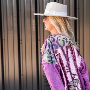 Rare Kingdom of Sequins Flip Sequin, Leopard Print, Distressed Shacket